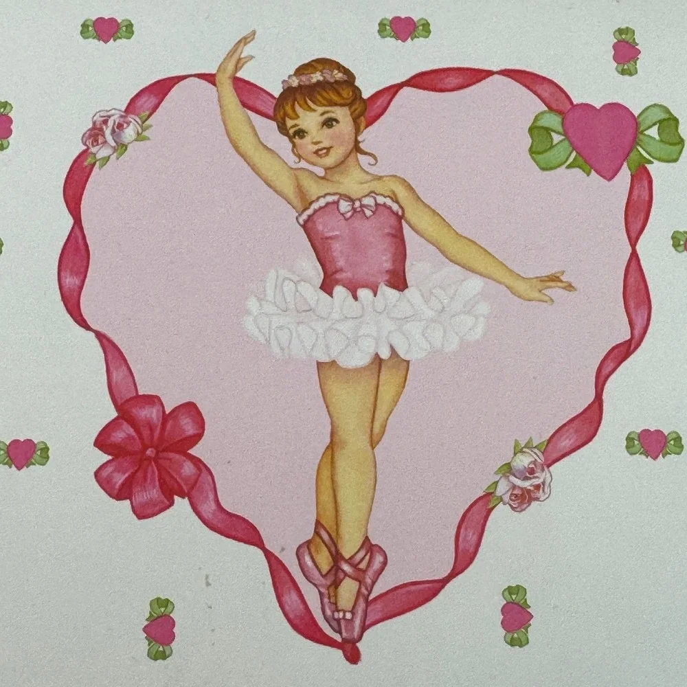 Ballerina Musical Jewelry Box White Pink Floral Vintage Style with Drawer Mirror